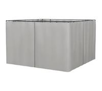 Outsunny 4 Paredes Laterales para Cenador 3x2 m sin Ventanas Gris Claro Gris