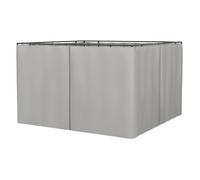 Outsunny 4 Paredes Laterales para Cenador 3x2 m sin Ventanas Gris Claro Gris