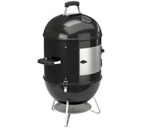Outsunny Ahumador 3 en 1 con 3 Parrillas de Cocción, Termómetro Integrado, Ventilación Ajustable, 62,5x47,5x91cm, Negro Aosom España