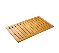 Outsunny Alfombrilla de Ducha de Madera de Acacia 91x51 cm Antideslizante