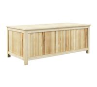 Outsunny Arcón Exterior de Madera 172 L Baúl Almacenaje con Tapa Abatible Resistente a la Intemperie para Jardín Madera Natural