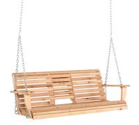 Outsunny Banco Columpio Madera Natural