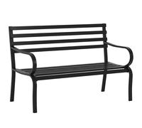 Outsunny Banco de Jardín de Madera, Banco de Exterior de 2 Plazas con Funda Impermeable, Respaldo Ergonómico, Reposabrazos, Carga 240 kg, para Patio, Terraza, 125x62x90 cm, Marrón Claro