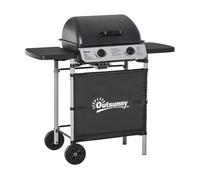 Outsunny Barbacoa de Gas Negro