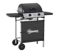 Outsunny Barbacoa de Gas Negro