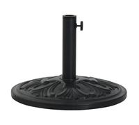 Outsunny Base de Sombrilla Peso 13 kg Soporte para Parasol Redondo de HDPE y Cemento para Poste de Paraguas de Ø35/38/48 mm para Terraza Patio Jardín