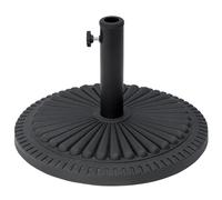 Outsunny Base para Sombrilla de Jardín Peso Neto 15 kg Soporte de Parasol Apto para Postes de 35mm/38mm/48mm Rellena de Cemento Metal para Terraza