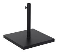 Outsunny Base para Sombrilla de Jardín Peso Neto 18 kg Soporte Pie para Parasol Apto para Postes de Ø35mm/Ø38mm/Ø48mm para Jardín Patio Negro 45x45x39 cm Black 45x45x39cm
