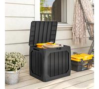 Outsunny Baúl de exterior 56x45x53 cm negro Negro