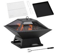 Outsunny Brasero Exterior Negro
