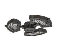 Outsunny Calefactor por Infrarrojos para Parasol, 800/1600/2400W, Estufa Exterior Eléctrica de Aluminio con 3 Niveles de Calentamiento, Protección Antivuelco, IP44, para Terraza, Patio y Jardín, Negro