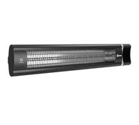 Outsunny Calefactor por Infrarrojos Terraza 3000 W, IP65, 9 Niveles Calor | Estufa Exterior Eléctrica de Pared, de Aluminio, con Temporizador 24 H, Control Táctil/Remoto, Pantalla LED para Exterior