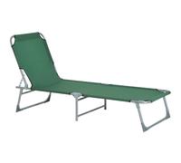 Outsunny Cama de Camping Plegable Tumbona Plegable con Respaldo Ajustable en 4 Niveles de Tela Oxford 600D Carga 120 kg para Playa Jardín Piscina Senderismo 187x58x28 cm Beige Green 187x58x30cm