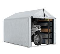 Outsunny Carpa de Jardín Exterior para Herramientas Bicicletas 1,6x2,2x1,6 m Gris