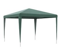 Outsunny Carpa Desmontable 3x3 m con 4 Orificios de Drenaje y Marco de Acero verde
