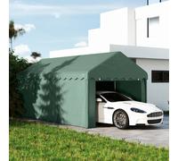 Outsunny Carpa Garaje 6x3 m con Paredes Laterales Desmontables Verde verde