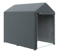 Outsunny Carpa para Herramientas Bicicletas y Motos 1,2x1,8x1,65 m Gris Oscuro