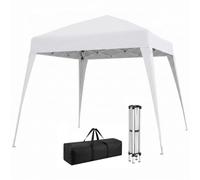 Outsunny Carpa Cenador Plegable para Exterior para Jardín Camping Fiesta Tienda Eventos - Blanco - Acero y Oxford - 3 x 3m Aosom España