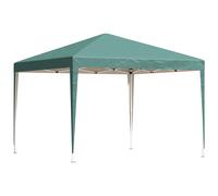 Outsunny Carpa Plegable 3x3 m con Bolsa de Transporte Altura Ajustable Anti-UV e Impermeable para Terraza Patio Playa Verde Aosom España