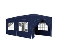 Outsunny Carpa Plegable 3x6 m, Cenador Pabellón de Jardín con Altura Ajustable de 3 Niveles, 4 Paredes Laterales, Ventanas y Bolsa Transporte, UPF50+, Impermeable para Fiestas, Exterior, Gris Oscuro B