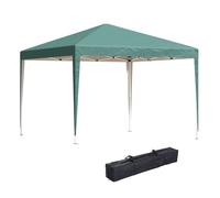 Outsunny Carpa Plegable 3x3 / 6x3 m con Altura Ajustable en 3 Niveles Verde Verde militar
