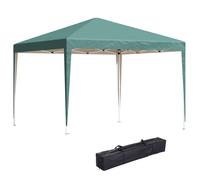 Outsunny Carpa Plegable 3x3 / 6x3 m con Altura Ajustable en 3 Niveles Verde Verde militar