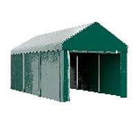 Outsunny Carport Garage Tent 3 x 6 m Carpa de almacenamiento para garaje al aire libre con 2 puertas enrollables, tejido de PE de 200 g, resistente a los rayos UV e impermeable, para coche, camión, ba
