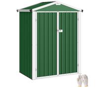 Outsunny Caseta de Jardín Outsunny Acero Galvanizado 133x87x178 cm verde 133x87x178 cm