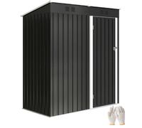 Caseta De Jardín De Acero Galvanizado 163x90x179 Cm-outsunny. Verde