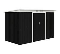 Outsunny Caseta de Jardín Puertas Correderas Ventilaciones, Puerta Corredera, Galvanizada 280x130x172 cm Aosom España
