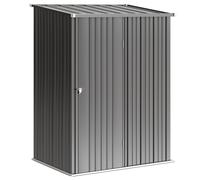 Outsunny Cobertizo de Jardín Exterior 1,34 m² 161,5x94,5x196 cm con Puerta y Cerradura para Almacenamiento de Herramientas Negro