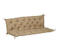 Outsunny Cojín colchón para asiento y respaldo de banco de jardín balancín sofá 3 plazas gran confort 150x98x8 cm caqui claro Aosom España