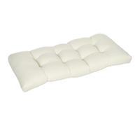 Outsunny Cojín para Banco de 2 Plazas 110x48x8cm Rectangular Lavable Crema