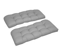Outsunny Cojín para Banco de 2 Plazas 110x48x8cm Rectangular Lavable Gris