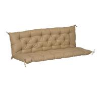 Outsunny Cojín para banco de 3 plazas 150x98x8 cm, relleno de espuma gruesa, fijación con correas, para exterior/interior