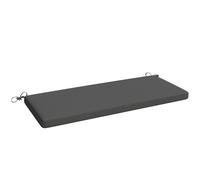 Outsunny Cojín para Banco de Jardín 2 Plazas Impermeable, 110x46x6,5 cm, Gris Oscuro Aosom España