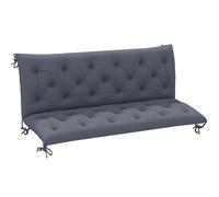 Outsunny - Cojín para banco de jardín, asiento y respaldo, para sofá columpio de 3 plazas, gran comodidad, 98 x 8 cm, gris