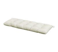 Outsunny Cojín para Banco de Jardín o Balancín128x48x8 cm con 2 Cordones de Fijación Impermeable y Protección UV 50+ Crema Aosom España