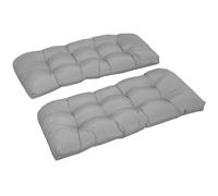 Outsunny Cojín para Banco para Interior y Exterior de 2 Plazas 110x48x8 cm para Sillas Sofás Gris Aosom España