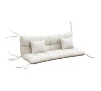 Outsunny Cojines Asiento y Respaldo Repelente al Agua Blanco