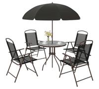 Outsunny Conjunto de muebles para jardín – color Negro