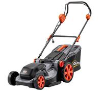 Outsunny Cortacésped Eléctrico Cortacésped Eléctrico 1800W Mulching 40cm Gris claro Aosom España