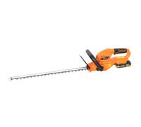 Outsunny Cortasetos Batería 18V con Batería de 2000mAh Hoja de Doble Acción 51 cm Motor sin Escobillas y Cargador Naranja Aosom España