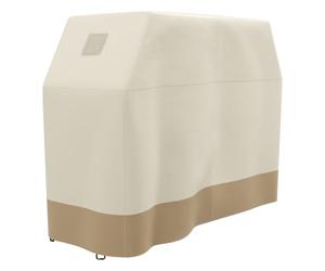 Outsunny Cubierta BBQ Parrilla Gas Rectangular 152x66x115cm Beige | Tela Oxford 300D, cubierta de barbacoa, impermeable, protección UV, resistente a desgarros, cierres antiviento