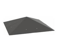 Outsunny Cubierta de repuesto para pabellón 3 x 3 m impermeable Techo de pabellón UPF30+ Funda de repuesto tejido Oxford, 370 g/m², Gris Aosom España