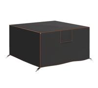 Outsunny Cubierta impermeable para muebles de jardín 125x125x74 cm Negro | Cubierta para patio, ventilación, bolsa, tela Oxford 420D resistente