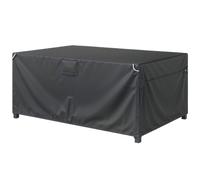 Outsunny Cubierta invernal para muebles de jardín 180x120x74cm Negro | Cubierta impermeable UV, anti-viento, tela Oxford 420D, para mesas jardín, muebles patio, sillas apilables