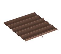 Outsunny Cubierta para Techo Retráctil de 2,5x2,55m para Pérgola 3x3 Tela de Repuesto con 10 Orificios de Drenaje Café Aosom España