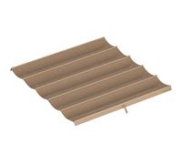 Outsunny Cubierta para Techo Retráctil de 2,5x2,55m para Pérgola 3x3 Tela de Repuesto con 10 Orificios de Drenaje Pardo