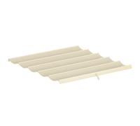 Outsunny Cubierta para Techo Retráctil de 2,5x2,55m para Pérgola 3x3 Tela de Repuesto con 10 Orificios de Drenaje Crema Aosom España